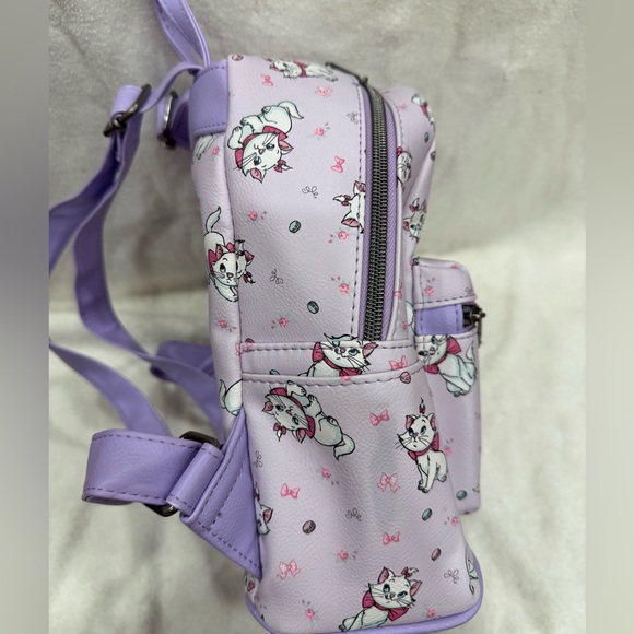 Loungefly Marie Aristocats Purple Mini Backpack - Picture 4 of 11